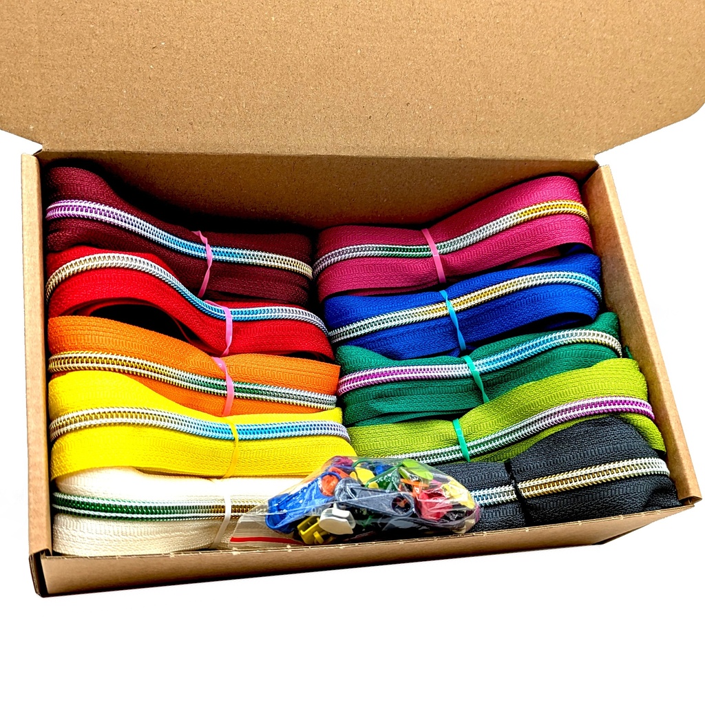 Pack Cremallera continua irisada colores - imagen detalle 8729