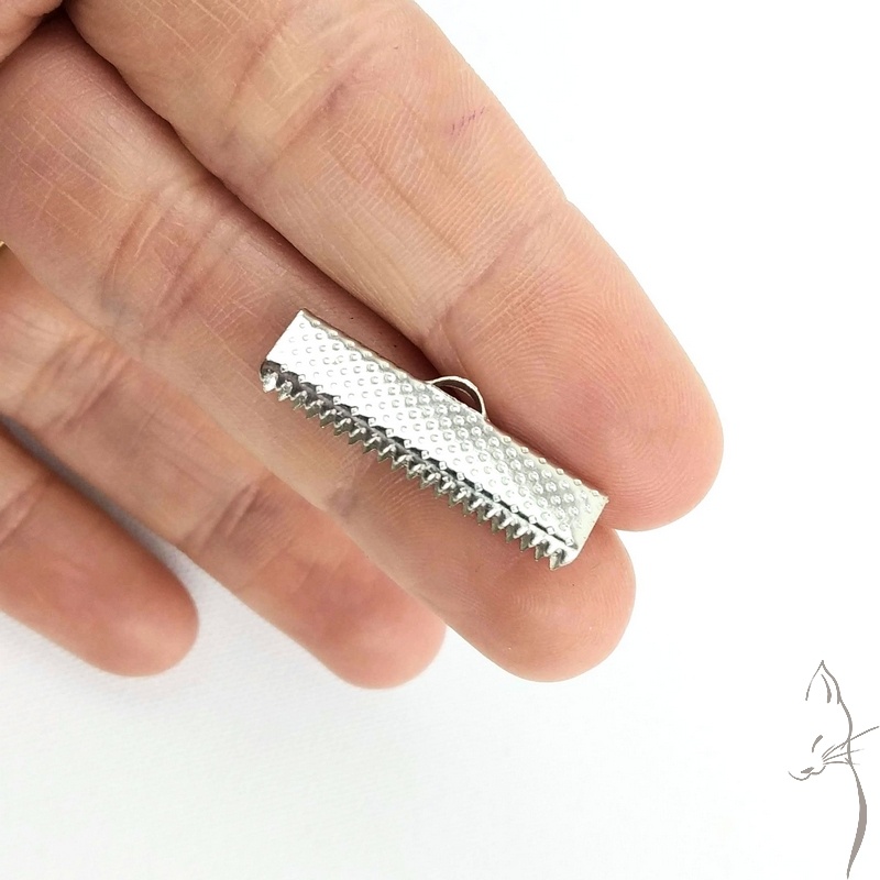 Terminal metálico de 25mm para llaveros o bisutería, Imagen detalle 1788