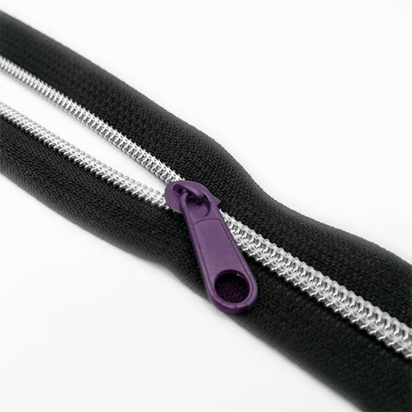 Cremallera continua ANCHA (5mm) efecto metal, Imagen detalle 3784