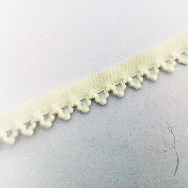 Puntilla elástica decorativa 1cm, Imagen detalle 2473