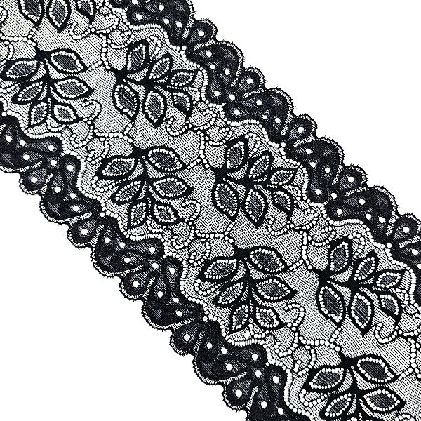 Encaje elástico extra ancho de 16cm, Imagen detalle 3473