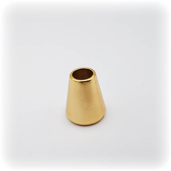 Terminal decorativo metálico para cordón - campana, Imagen detalle 4603
