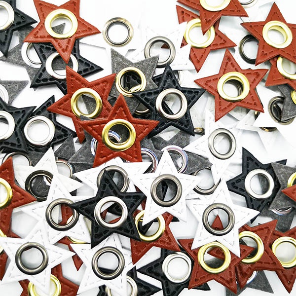 Parche de piel eco con ojete de 8mm ESTRELLA, Imagen detalle 4716