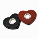 Parche de piel eco con ojete de 8mm CORAZON, Imagen detalle 4719