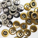 Botón de plástico de 1'5cm efecto metalizado, Imagen detalle 4762