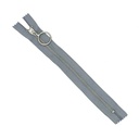 Cremallera metálica de 20cm con cursor decorativo aro, Imagen detalle 6301