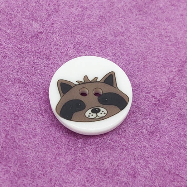Botón mapache, Imagen detalle 6557
