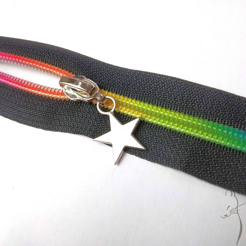 Cursores decorativos para cremallera continua de nylon de 6mm, Imagen detalle 6741