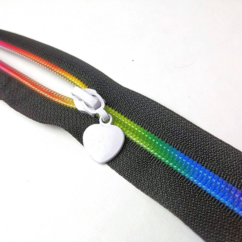 Cursores decorativos para cremallera continua de nylon de 6mm, Imagen detalle 6743