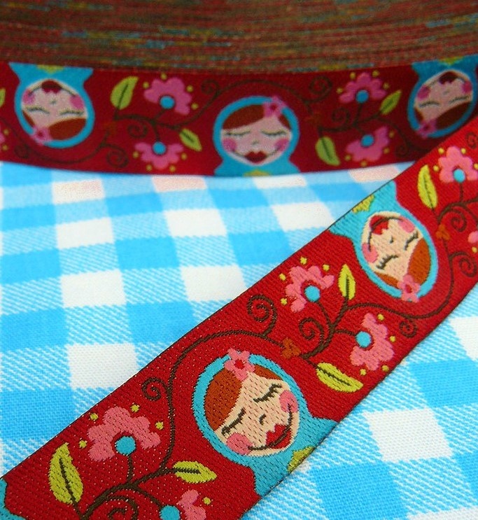 Cinta tejida decorativa Matrioskas, Imagen detalle 7460