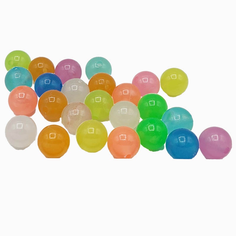 [abalfotolumini20uds] Abalorios fotoluminiscentes (brillan en la oscuridad) (bolsa 20)