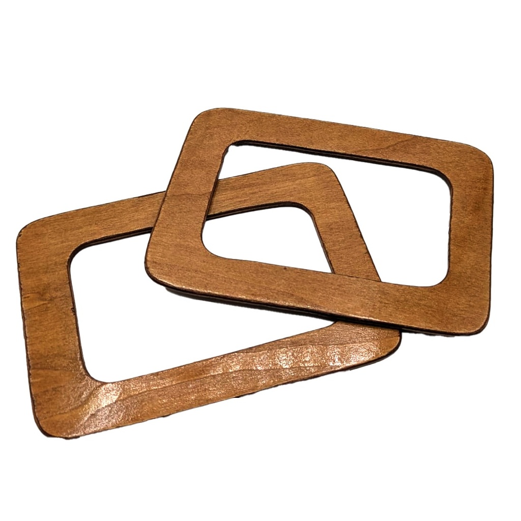 [Asasmadrec] Asas de madera rectangulares para bolsos