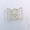 Cierre para biquini de plástico transparente 18mm