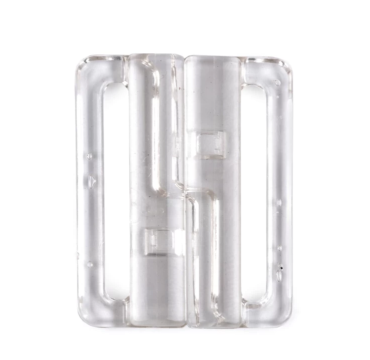 [cierrrebiquiniplasticotransp25mm] Cierre para biquini de plástico transparente 25mm