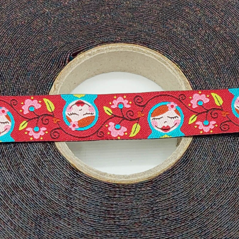 [cintamatrioskas] Cinta tejida decorativa Matrioskas