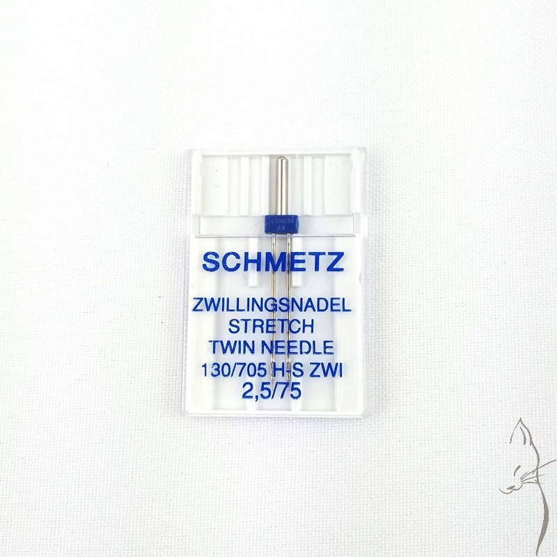 [doble2,5mm75] Aguja Doble Schmetz Stretch 2'5mm