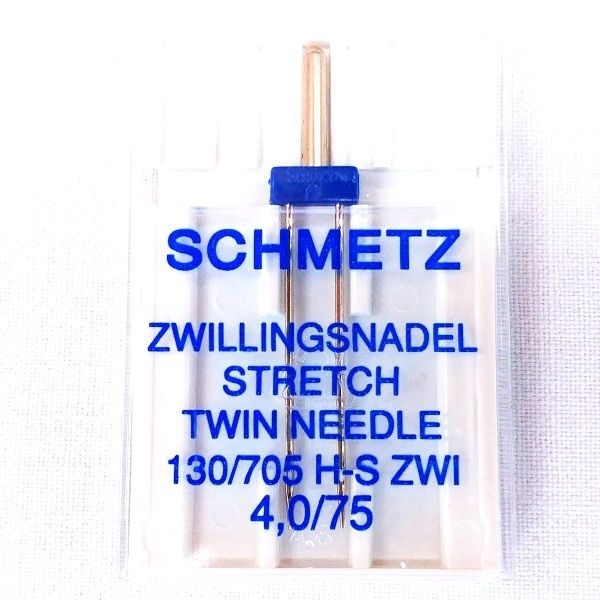 [doble4mm75] Aguja Doble Schmetz Stretch 4mm