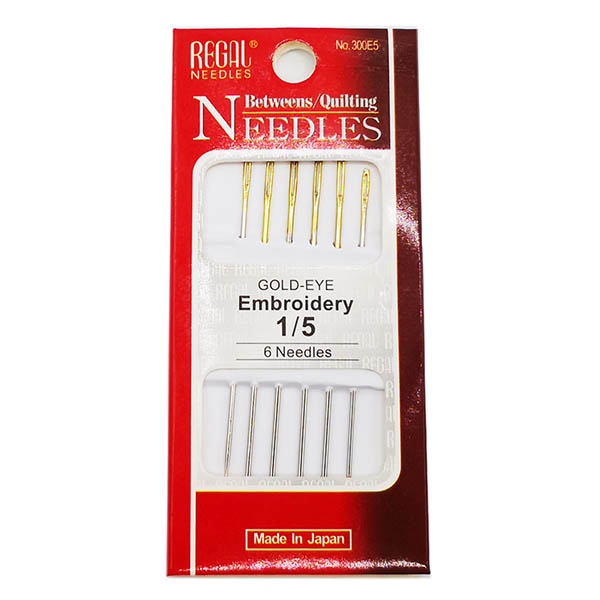 [GoldEyeEmbroidery1/5] Agujas para coser a mano Gold Eye Embroidery 1/5