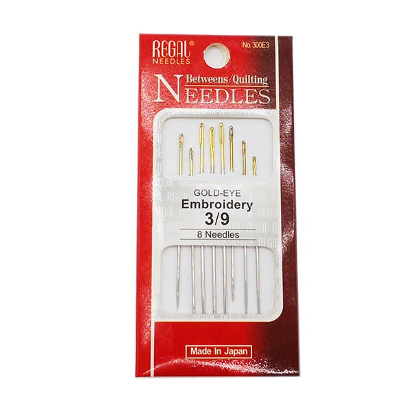 [GoldEyeEmbroidery3/9] Agujas para coser a mano Gold Eye Embroidery 3/9