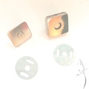 Broche imán cuadrado