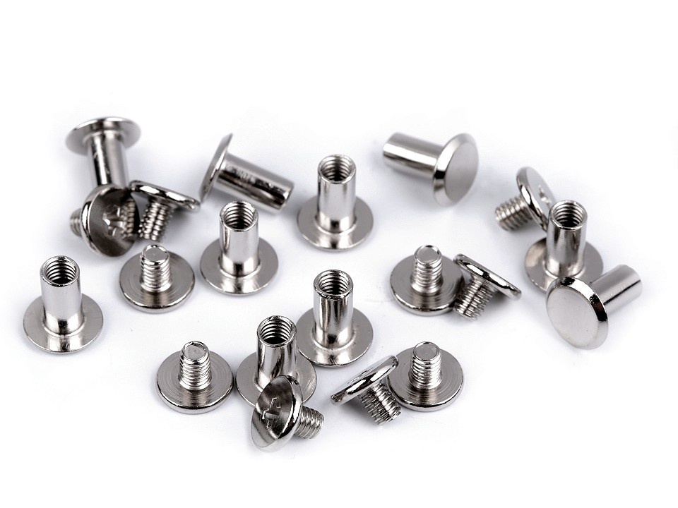 [remache10Tornillo4uds] Remaches metálicos 10mm con tornillo, 4 unidades