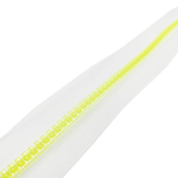 Cremallera continua INYECTADA Transparente Yellow