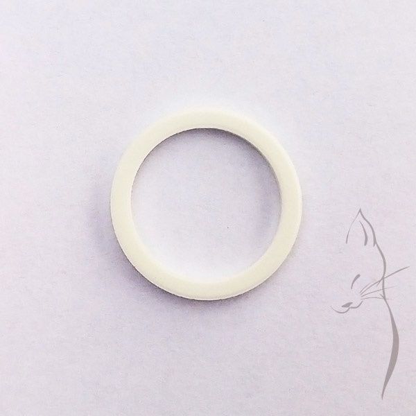 [anilla14mmblanco] Anillas de plástico para tirante de lencería (14-16mm) (Blanco)