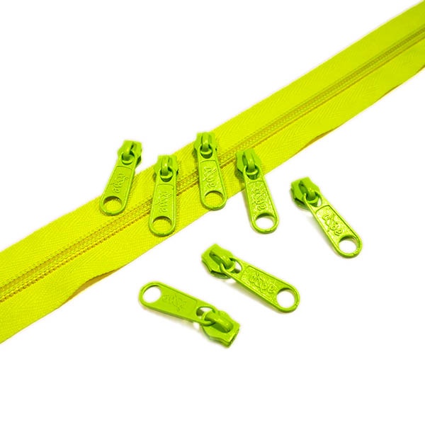 Cursor FLÚOR para cremallera continua ANCHA de 5mm