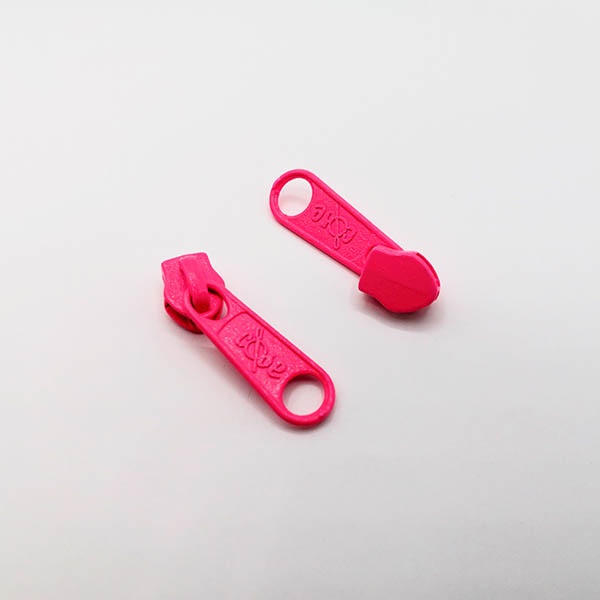 [cursorfluor3_cor] Cursor FLÚOR para cremallera continua FINA de 3mm (Coral)