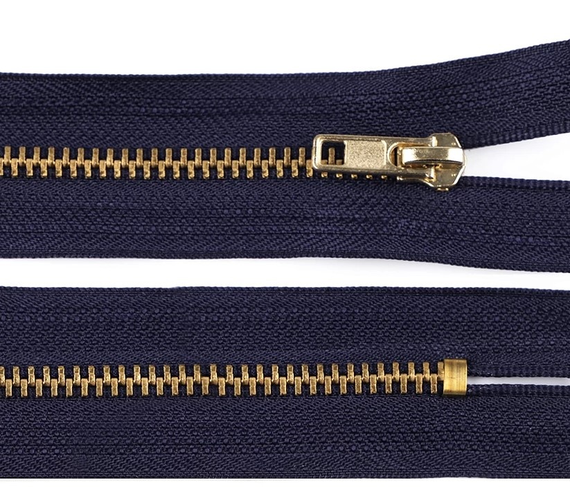 [crem16met] Cremallera metálica para pantalones 16cm (Azul Oscuro)