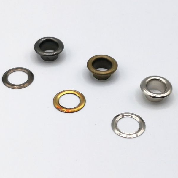 [ojetes8gold] Ojetes 8mm (para prensa Kedi) bolsita 100 unidades (Dorado)