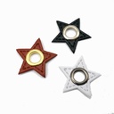 Parche de piel eco con ojete de 8mm ESTRELLA