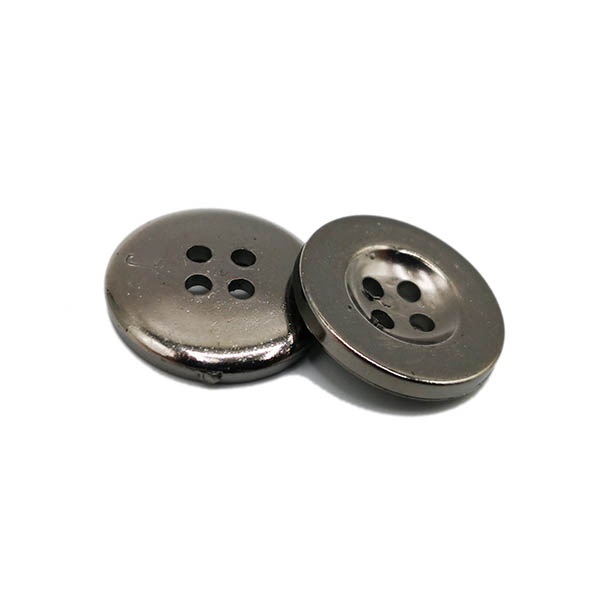 [boton15plast_neg] Botón de plástico de 1'5cm efecto metalizado (Negro)