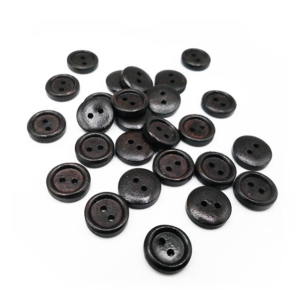 Botón camisero Madera 12mm