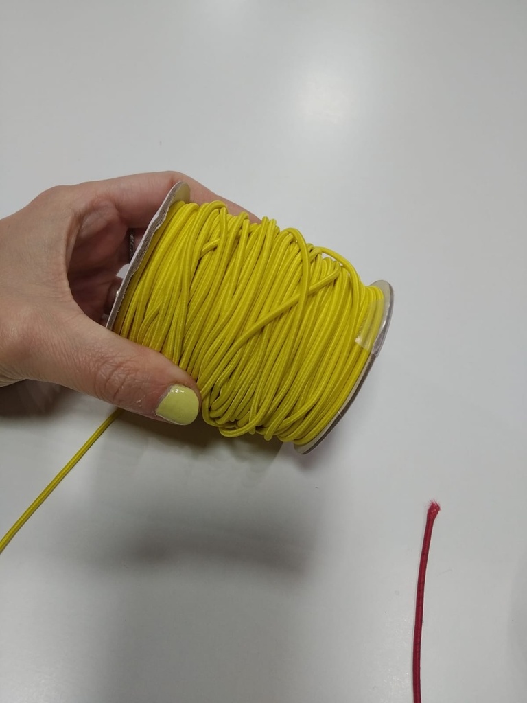 Cordón de goma elástica de 2mm COLORES