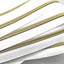 Cremallera continua fina (3mm) efecto metal