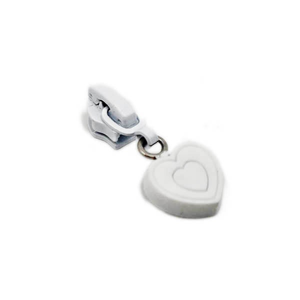 [cursorprimavera5cor] Cursor PRIMAVERA para cremallera continua ANCHA de 5mm (Corazón)