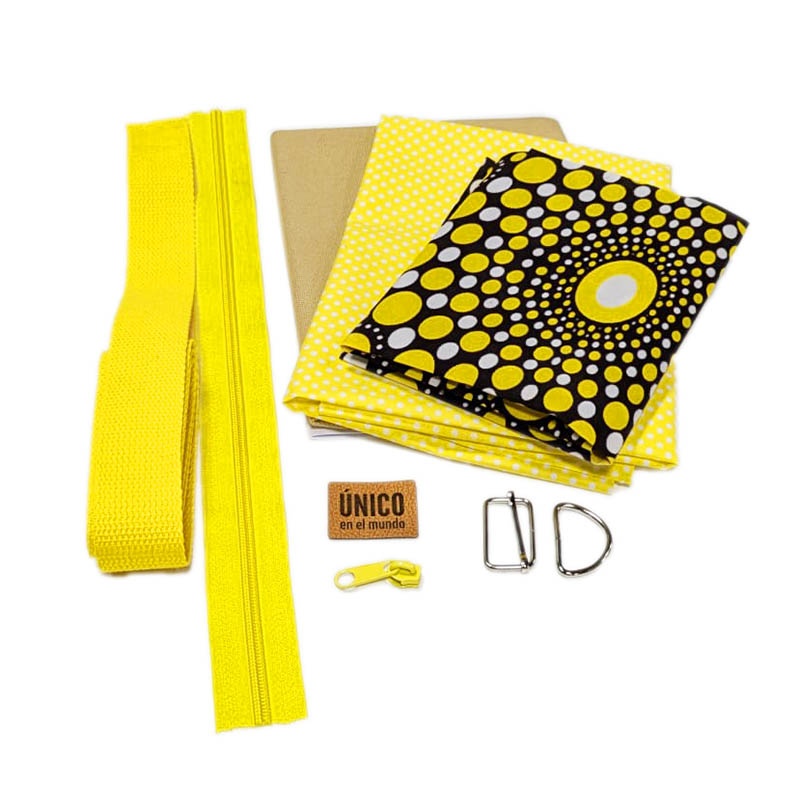 [kitNARElimon] Kit Bandolera/riñonera NARE (Amarillo Limón)
