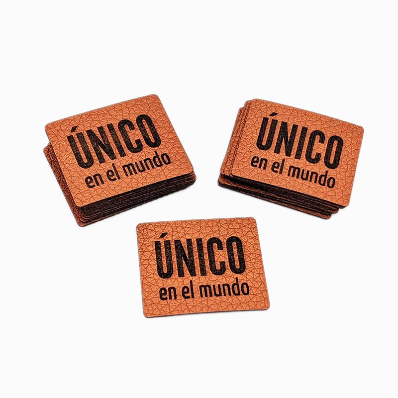 [EtiqEco_Unico_bri] Etiqueta Ecopiel ÚNICO en el mundo (Brick)