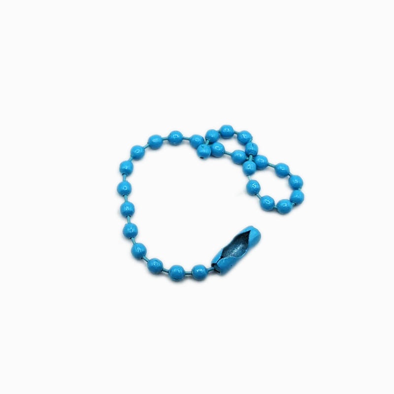 [cadenita10cmazc] Cadenita para colgar abalorios, placas, etc (Azul Cielo)