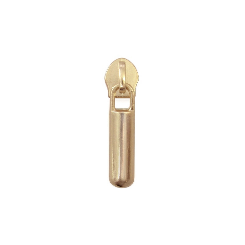 Cursor 3mm decorativo plateado BARRA para cremallera continua de nylon fina