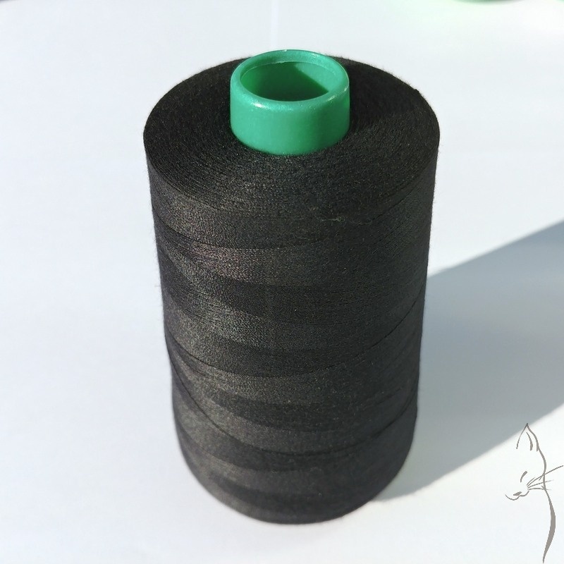 [cono000] Cono grande hilo poliester 4500m (000 - Negro)