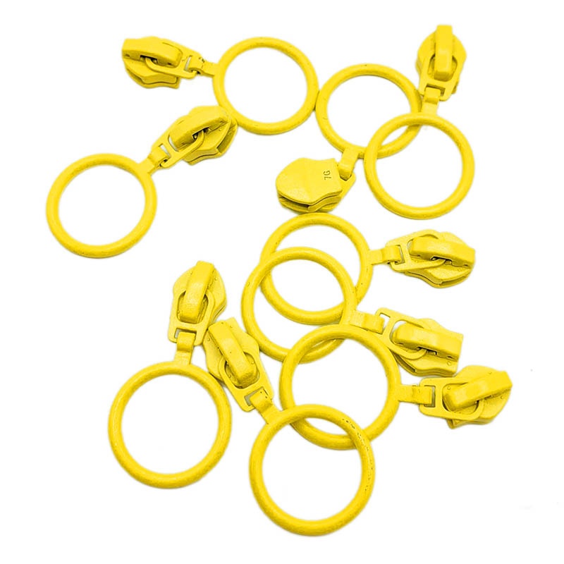 [aroparchis6am] Cursor ARO PARCHIS para cremallera continua de nylon de 6mm (Amarillo Limón)