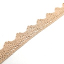 Puntilla no elástica de algodón de 1,8cm