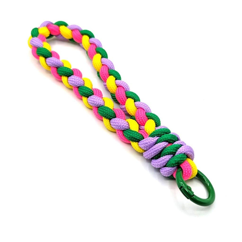 [colgantemosquetMUL] colgante de bolso/llavero con mosquetón (Amarillo - Fucsia - Lila - Verde)