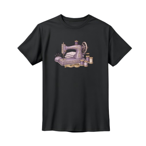 Camiseta estampado costura
