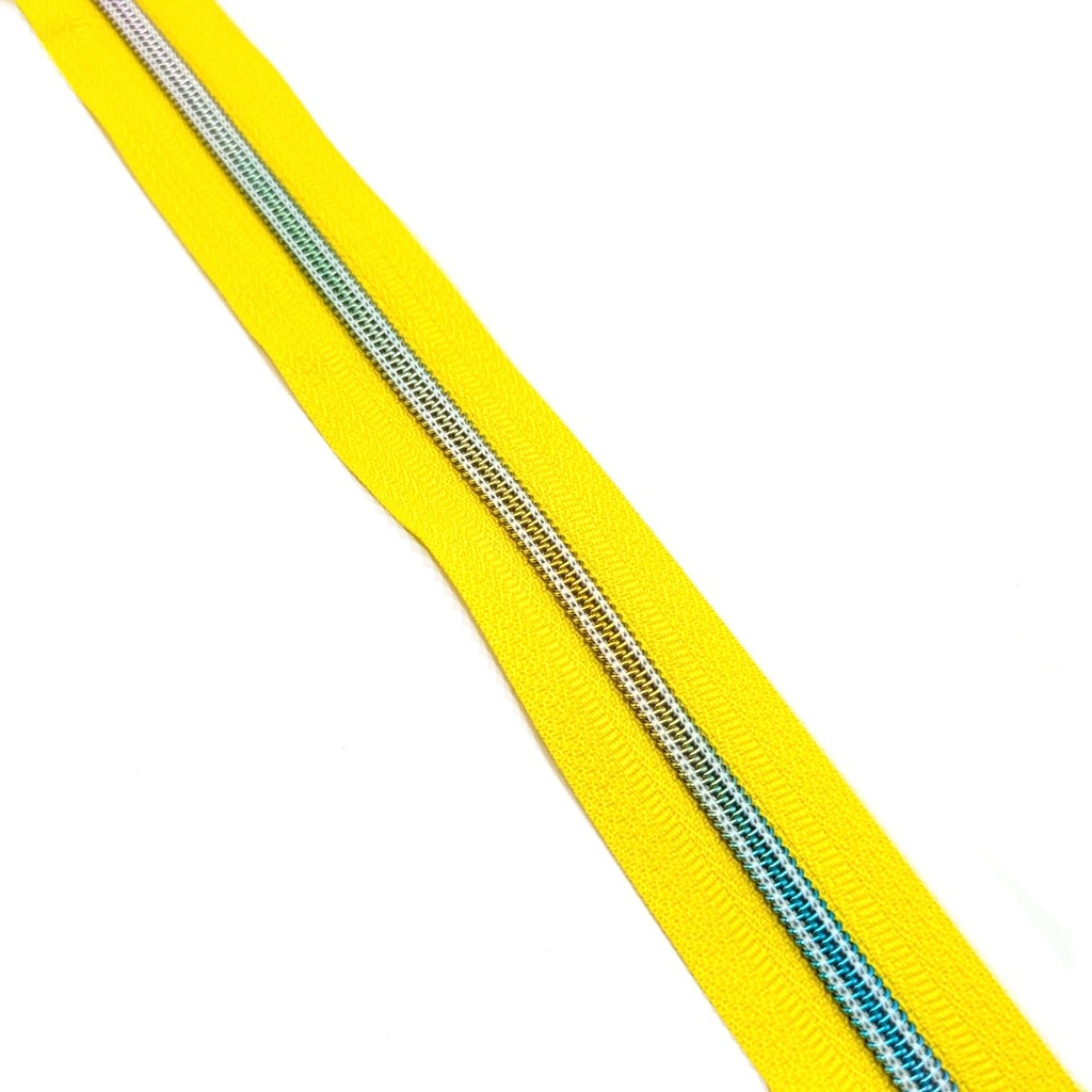 Cremallera continua  de nylon 5mm, colección Irisada colores