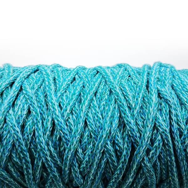[cordalg5mmjaspeado_agu_mez] Cordón algodón 5mm jaspeado colores (Aguamarina Mezcla)
