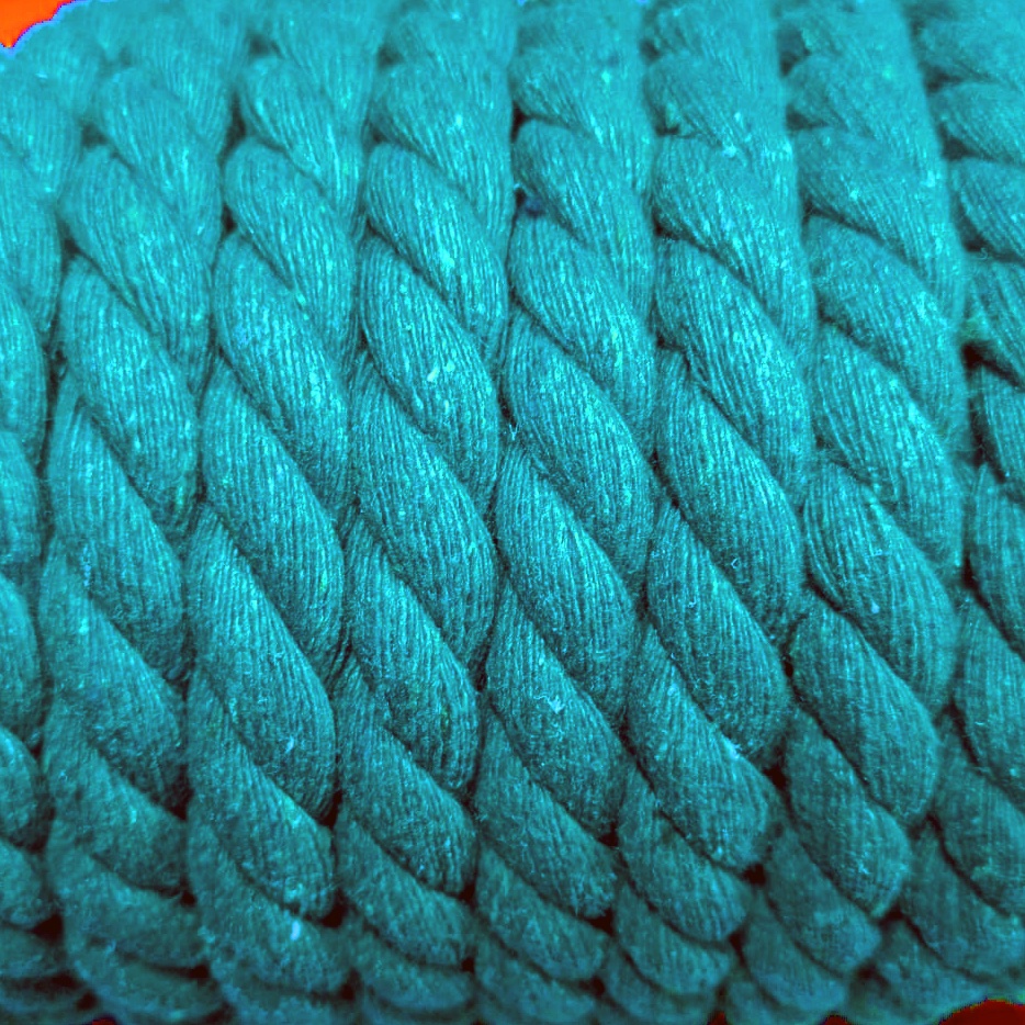 [cord12aguama] Cordón extra grueso fuerte algodón 12mm (Aguamarina)