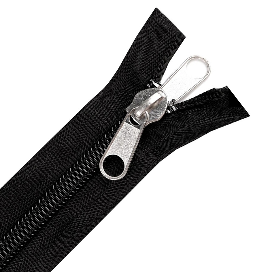 [ab10mmrever150] Cremallera abierta extragruesa (10mm) con separador y carro reversible (150cm)